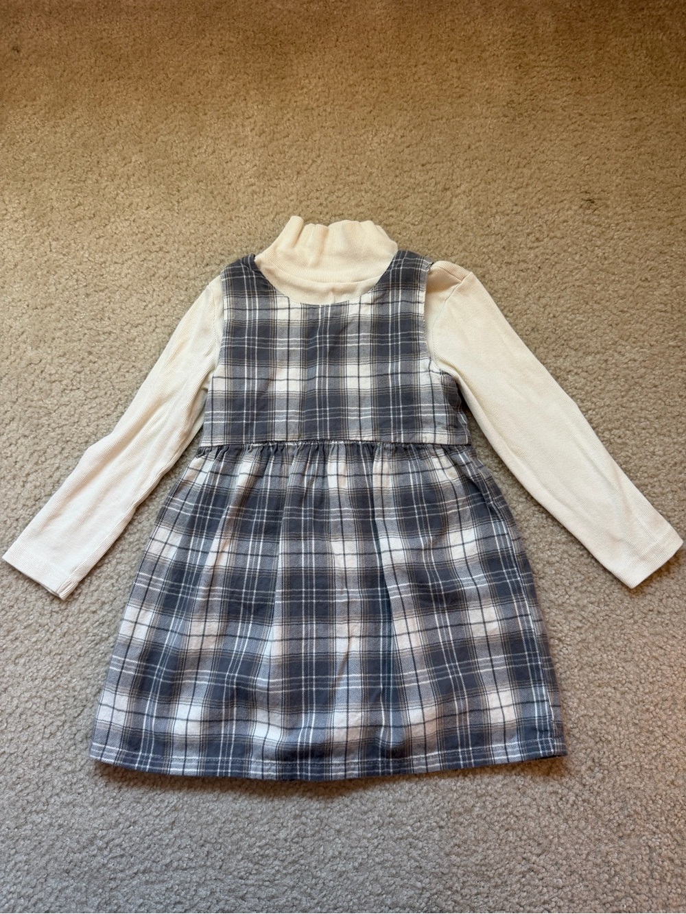 Little Planet by Carters Plaid Turtleneck Dress 4T